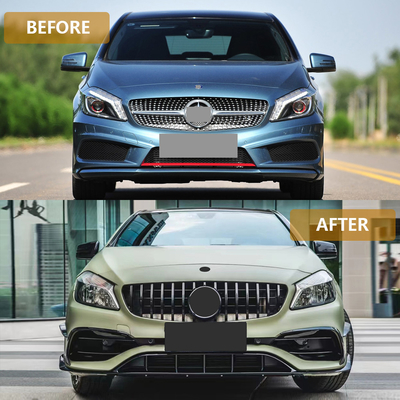 Современный стиль роскошного дизайна для BENZ A Class Body Kit Поставка A45 AMG Решетка Задний бампер