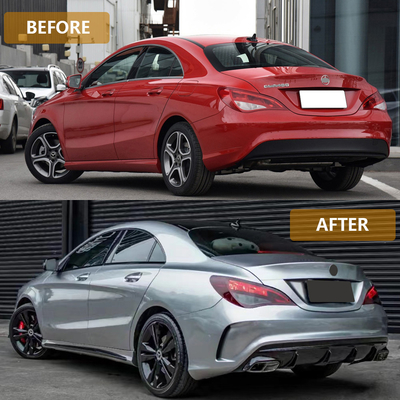 Автомобильные боковые юбки для Mercedes Benz CLA W117 Модифицированный на C63 AMG стиль 2013-2019 OEM Да