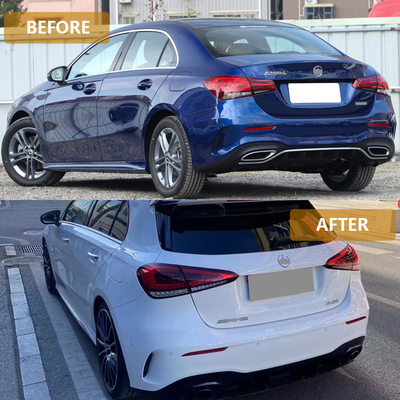 Модернизация на A35 AMG Hatchback 2019 Mercedes-Benz A-Class W177 Задний бампер и хвостовое горло