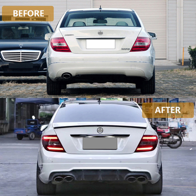 Morden Luxury Rear Bumper Diffuser PP Пластик для Mercedes-Benz C-Class W204 Усовершенствование