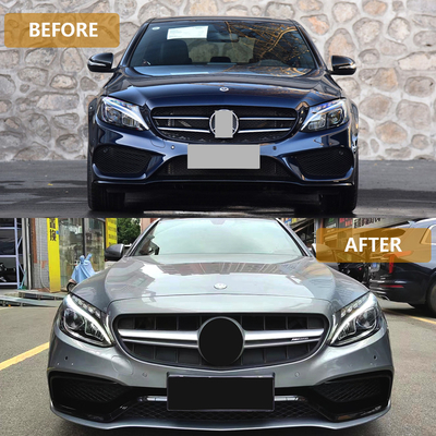 Специализированная решетка переднего бампера C63 AMG для Mercedes Benz C-Class W205 2015-2018