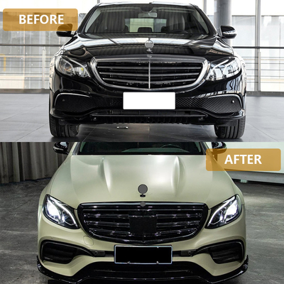 Передняя губа для Mercedes-Benz E-Class W213/C238-E63 2016-2020 AMG логотип
