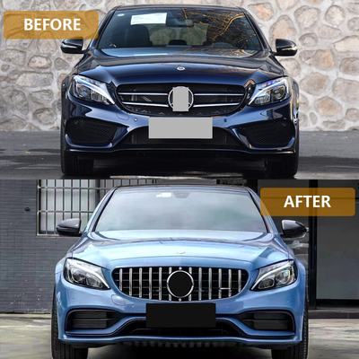 Mercedes Benz C-Class W205 до C63 AMG с современным роскошным передним бампером