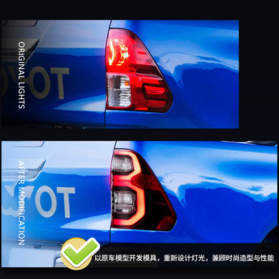 100% протестированный 2020- Hilux Задние задние фонари Модифицированный Флэш LED Задние фонари для Hilux Rocco