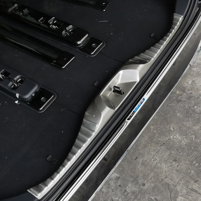 ABS Внутренняя задняя защитная пластина для Toyota Alphard Vellfire 2024 Carbon Stretch